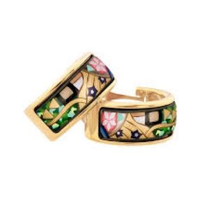 Frey Wille Gustav Klimt - the ultimate Kiss Earrings Mini-Creoles (worn once)